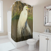 Charlie The Great Egret シャワーカーテン (インサイチュ)