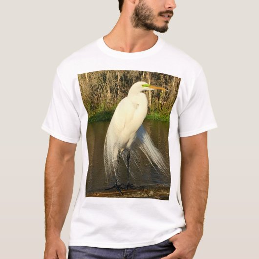 Charlie The Great Egret Tシャツ (正面)