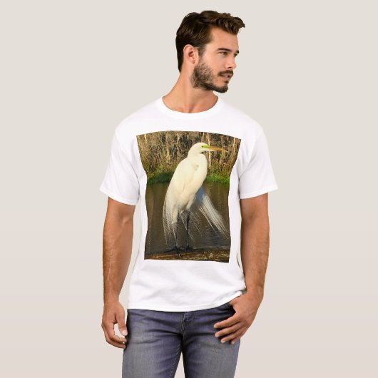 Charlie The Great Egret Tシャツ (正面フル)