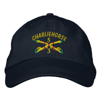 Charliehorse 3/5番目の騎兵VSMがサーバーハットを横断 刺繍入りキャップ