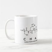 Charlineペプチド名mug コーヒーマグカップ (左)