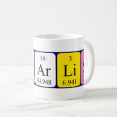 Charlise期別テーブル名mag コーヒーマグカップ (正面右)