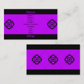 Charlize -紫色 名刺 (正面/裏面)