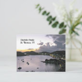 Charlotte Amalieの夕べ(セントトーマスVI) ポストカード (スタンド正面)