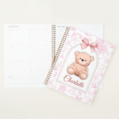 Charlotte | Custom Pink Teddy Bear Nursery Design  プランナー手帳 (ディスプレー)