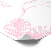 Charlotte | Custom Pink Teddy Bear Nursery Design ポスター (角)