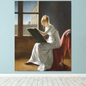 Charlotte du Val d'Ognes by Marie-Denise Villers キャンバスプリント (インサイチュ (ウッドフロア))