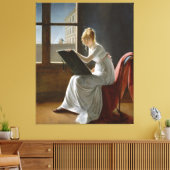 Charlotte du Val d'Ognes by Marie-Denise Villers キャンバスプリント (インサイチュ (リビング))