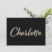 Charlotte white gold Handwriting Karte カード (スタンド正面)