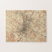 Charlottesvilleヴァージニア(1960年)のヴィンテージの地図 ジグソーパズル (横)