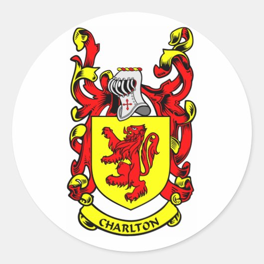 CHARLTONコート・オブ・アームズ ラウンドシール (正面)