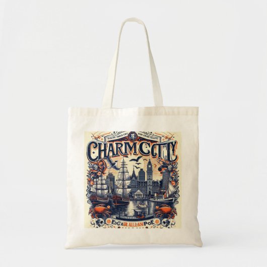 Charm City Calling: An Illustrative Tote トートバッグ (正面)