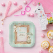 Charm Silly Goose Baby Shower Paper Plate ペーパープレート (パーティー)