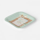 Charm Silly Goose Baby Shower Paper Plate ペーパープレート (傾斜あり)