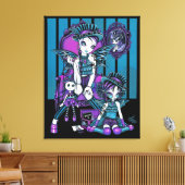 "Charmed"ゴシックオートクチュール妖精キャンバスプリント キャンバスプリント (インサイチュ (リビング))