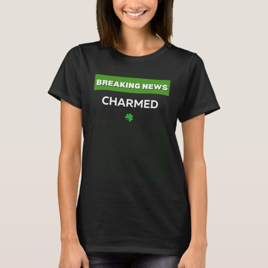 CHARMED ST PATRICKS DAY C IRISH SHAMROCK ST PADDY Tシャツ (正面)