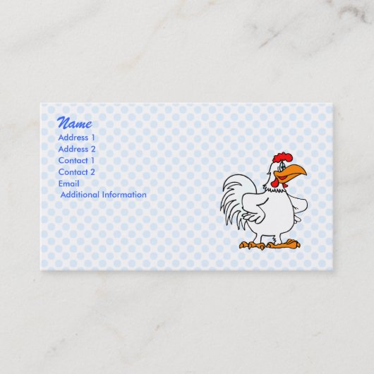 Charmichaelの鶏 名刺 (正面)