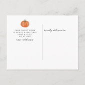 Charming Autumn Door Moving Announcement 案内ポストカード (裏面)