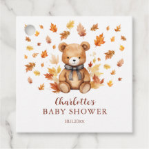 Charming Autumn Teddy Bear Baby Shower