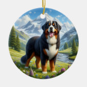 Charming Bernese Mountain Dog Keepsake セラミックオーナメント (正面)
