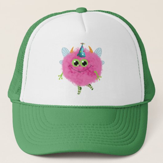 Charming birthday monster Baseball & Trucker Hats キャップ (正面)