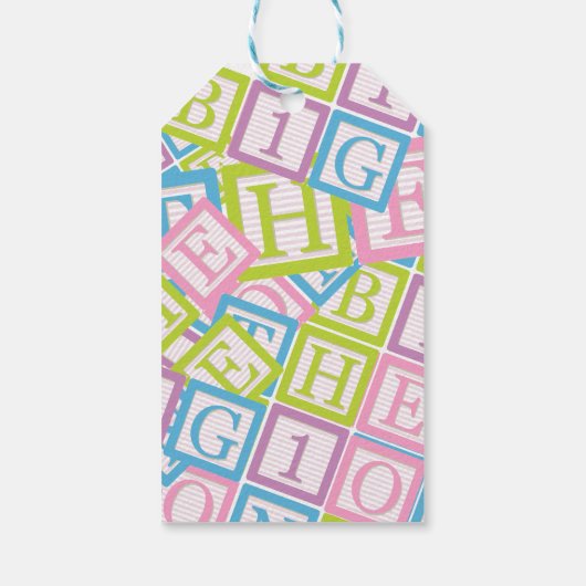 Charming Blocks Pattern The Big One ギフトタグ (裏面)