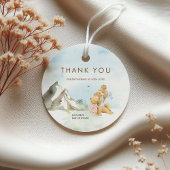 Charming Blue Mountain Watercolor Bear Family フェイバータグ