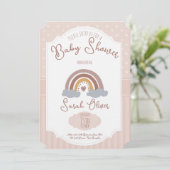 Charming Bubblegum Delight Baby Shower Invitations 招待状 (スタンド正面)