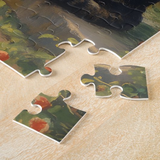 Charming Cat Garden Scene ジグソーパズル (側面)