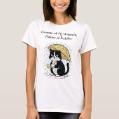 Charming Cat with Umbrella| Perfect for Cat Lovers Tシャツ (正面)