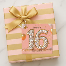 Charming Chic Regal Pearl Blush Pink Gold Sweet 16