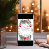 Charming Christmas Merry Little Baby Shower  招待状