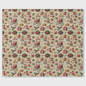 Charming Christmas Wrapping Paper for Grandmothers ラッピングペーパー (フラット)