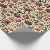 Charming Christmas Wrapping Paper for Grandmothers ラッピングペーパー (角)