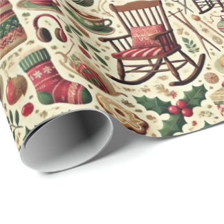 Charming Christmas Wrapping Paper for Grandmothers ラッピングペーパー
