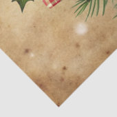 Charming Christmas wreath tissue paper rustic tone 薄葉紙 (詳細)