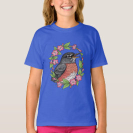 Charming Connecticut Bird With Mirabilis Tシャツ