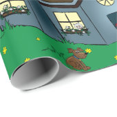 Charming Cottage Style House with Garden ラッピングペーパー (ロールコーナー)