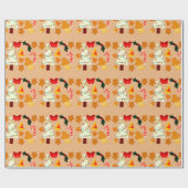 Charming Cozy Christmas Wrapping Paper Gift Wrap ラッピングペーパー (フラット)