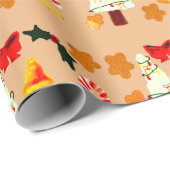 Charming Cozy Christmas Wrapping Paper Gift Wrap ラッピングペーパー (ロールコーナー)