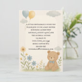 Charming Cub Baby Shower Invitation 招待状 (スタンド正面)