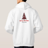 Charming Custom Plaid Tree Christmas Sweatshirt パーカ (裏面)