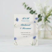 "Charming Custom Wedding Invitation" ポストカード (スタンド正面)