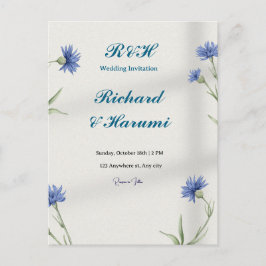 "Charming Custom Wedding Invitation" ポストカード