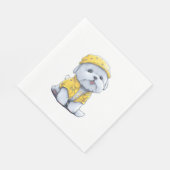 Charming cute dog スタンダードランチョンナプキン (角)