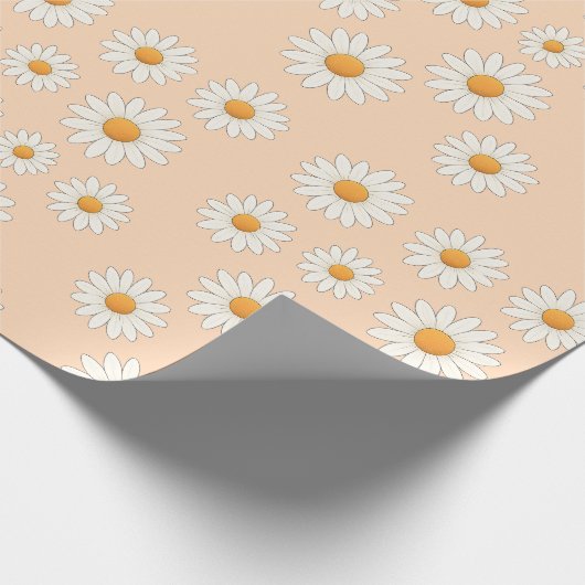 Charming Daisy Pattern – Floral Gift  ラッピングペーパー (角)