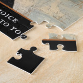 Charming Doberman Dog Illustrated Brown Black Art  ジグソーパズル (側面)