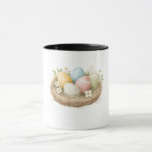 Charming Easter Egg Nest Coffee Mug – Festive Spri マグカップ (中央)