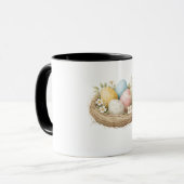 Charming Easter Egg Nest Coffee Mug – Festive Spri マグカップ (正面左)