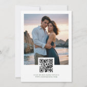 Charming Exquisite Burgundy Roses & Leaves Garland セーブザデート (裏面)